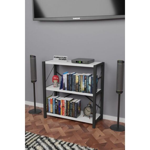 3-დონიანი თარო თეთრი 78*60 (FD1089)