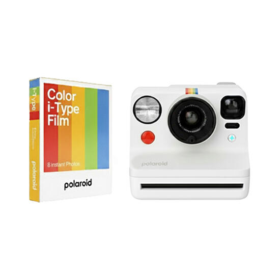 Polaroid Now+ Generation 3 White Bundle Color Film 8 Photos