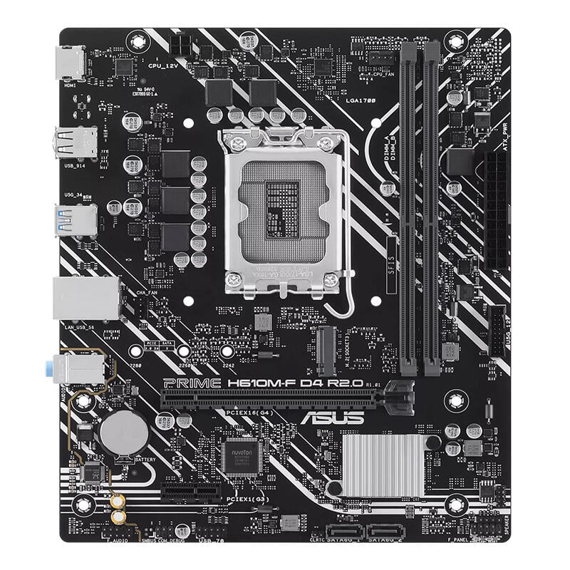 Asus PRIME H610M-F D4 R2.0//LGA1700,H610,USB 5GBPS,MB