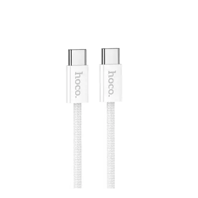 Hoco DU43 60W PD charging data cable Type-C to Type-C (1M) White