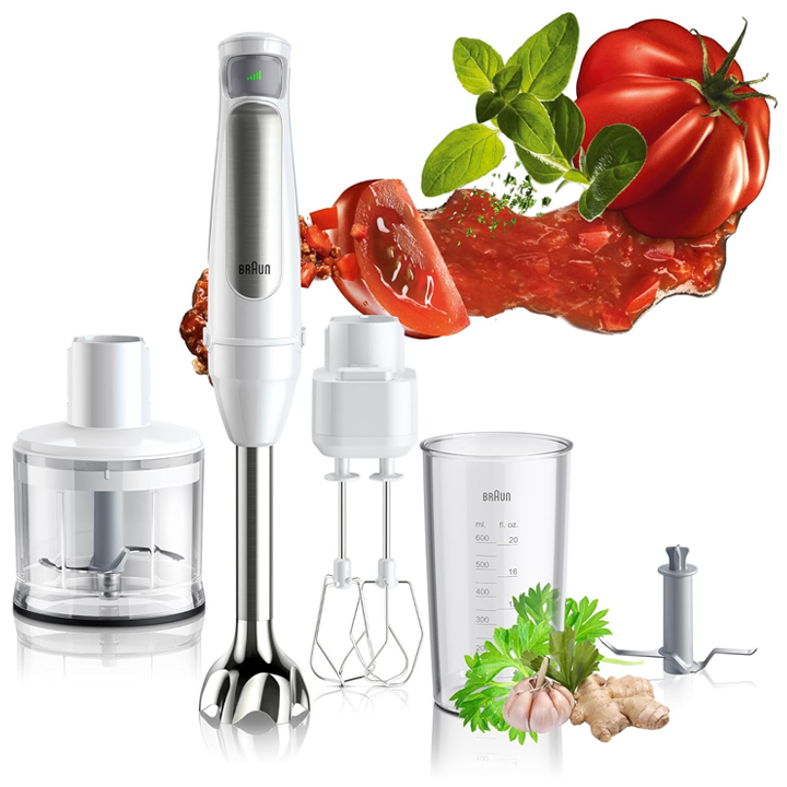 BRAUN MQ7035BI 1000W მულტიფუნქციური ხელის ბლენდერი