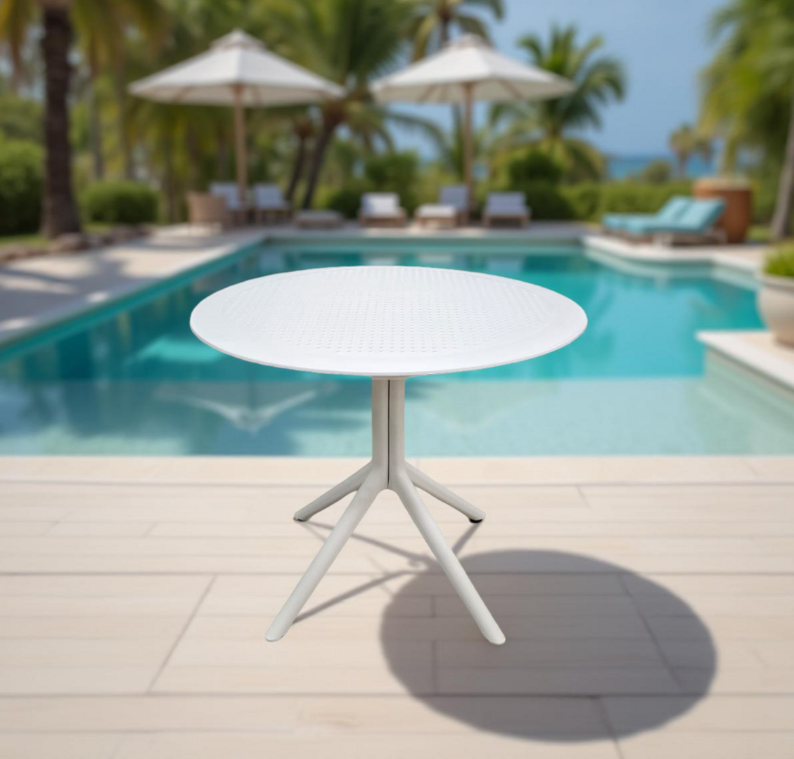 პლასტმასის მაგიდა თეთრი (SP916)