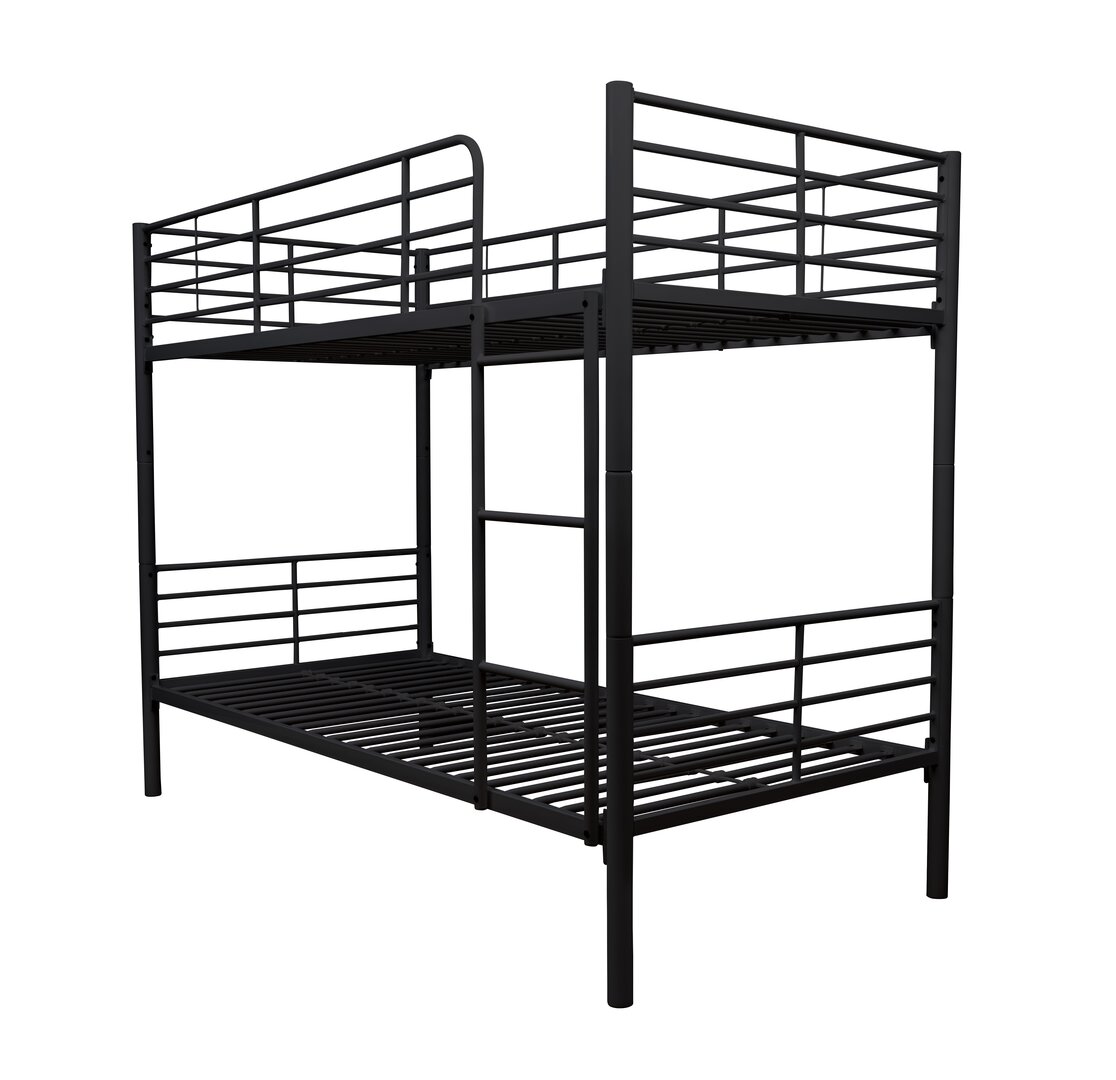 ტრანსფორმერი ორსართულიანი მეტალის საწოლი შავი 90*200 (MM1052)