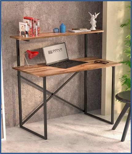 საოფისე/სამეცადინო მაგიდა ფიჭვის ფაქტურით (GF975)