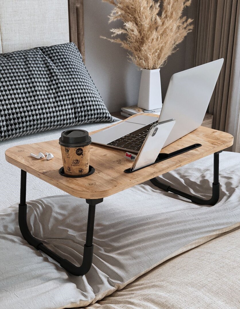 ლეპტოპის მაგიდა ფიჭვის ფაქტურით (BF-636)