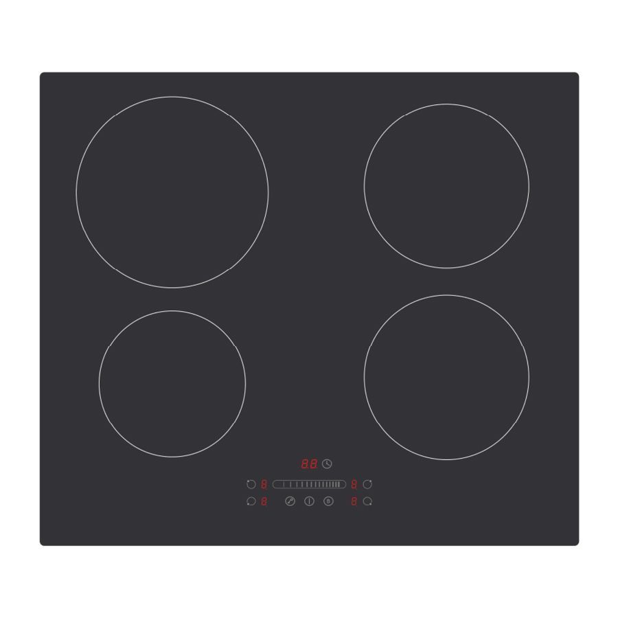 ჩასაშენებელი ინდუქციური ზედა პანელი Midea MC-IF7454AJ1-A