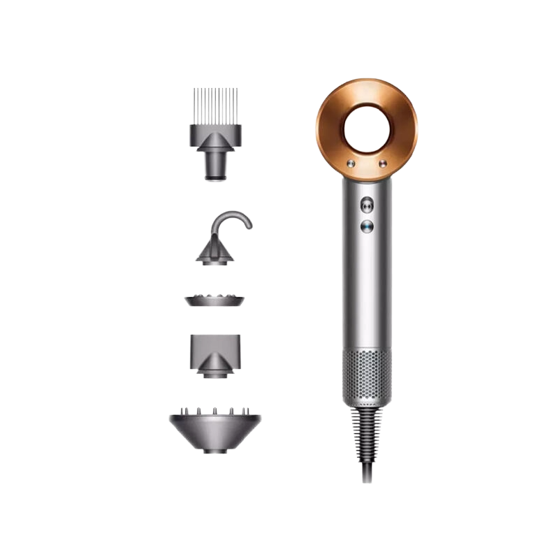 Dyson Supersonic Hair Dryer HD07 W/o Gift Box 389922-01 Nickel/Copper