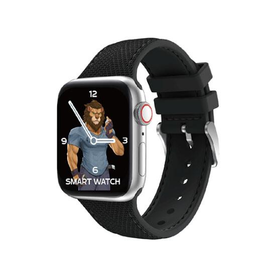 Green Elite Leather Watch Strap Apple Watch 42/44/45mm Black