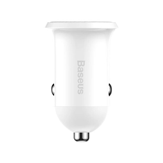Baseus Grain Pro Car Charger Dual USB 4.8A CCALLP-02 White