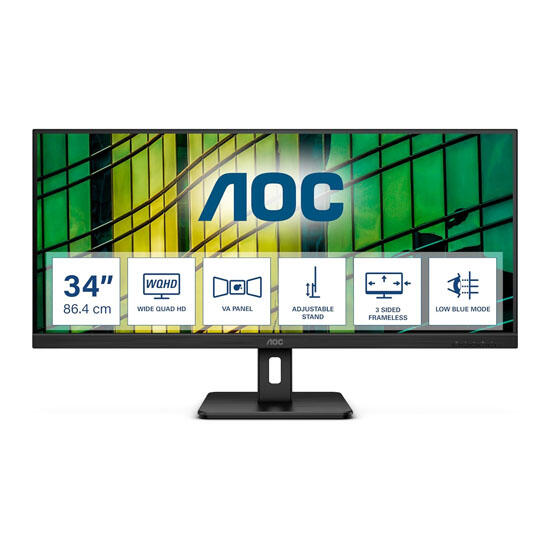 AOC U34E2M 34 Black