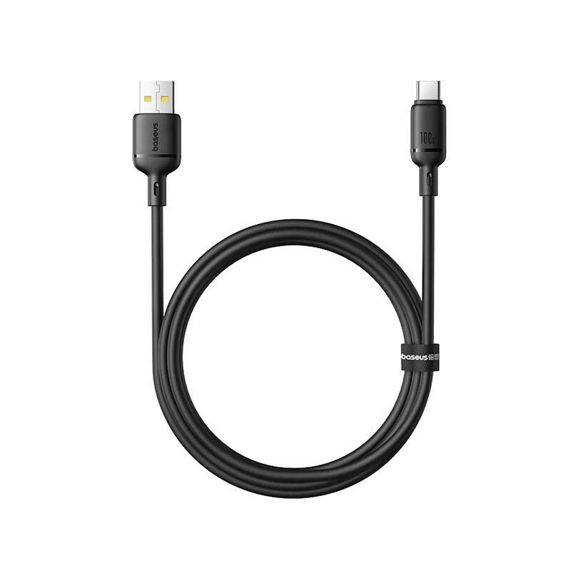 Baseus Silky Series Fast Charging Cable USB to Type-C 100W 1m P10377703113-00 Cluster Black