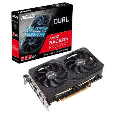 Asus Dual Radeon RX 6500 XT OC Edition 4GB GDDR6 (90YV0HA1-M0NA00)