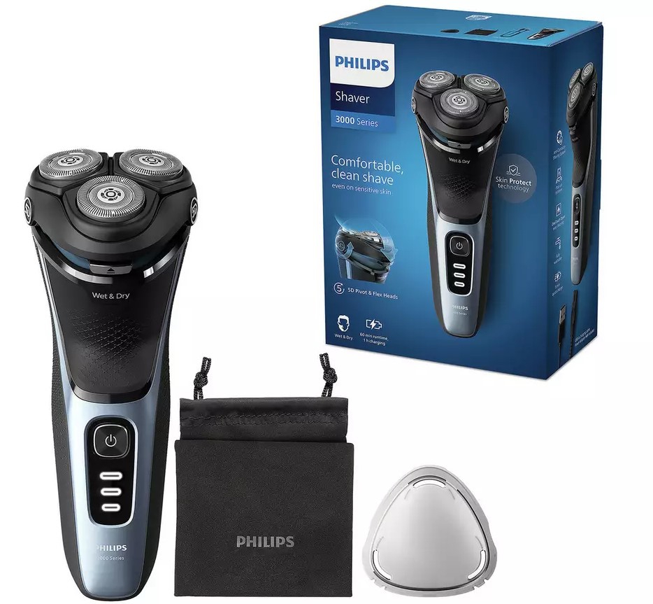 საპარსი Philips S3243/12 Series 3000 Wet and Dry Electric Shaver Black/Silver