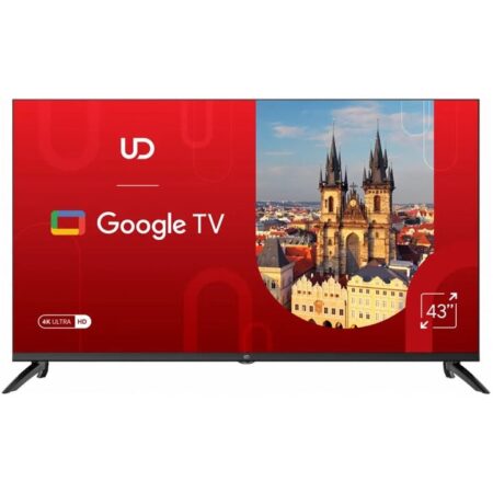 TV/ LED/ UDTV/ TV 43"(109cm)/ UD 43GU6210  Google TV 16:9 3840x2160  178*/178* 250cd/m2  BT5.1 WiFi RJ45 Cl+ HDMIx2 USB2.0 DVB-T/T2/C/S2 VESA 200x200