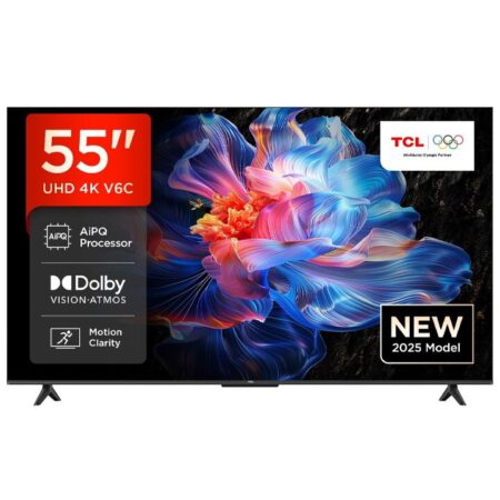 TV/ LED/ TCL/ TV 55"(140cm)/ 55V6C 4K  Google TV  HDR10 WiFi5 BT5.2 Dolby Audio 10W 200X200