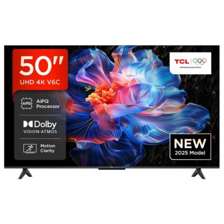 TV/ LED/ TCL/ TV 50"(127cm)/ 50V6C 4K  Google TV  HDR10 WiFi5 BT5.2 Dolby Audio 10W 200X200